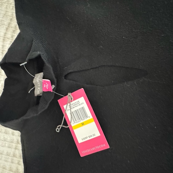 Vince Camuto Black Cowl Neck Sweater - Picture 4 of 5